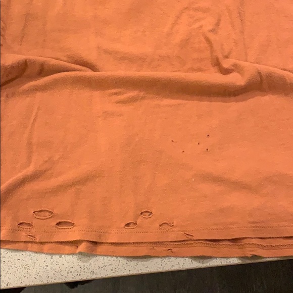 Forever 21 Intentionally Distressed Brown Tshirt - Picture 5 of 5